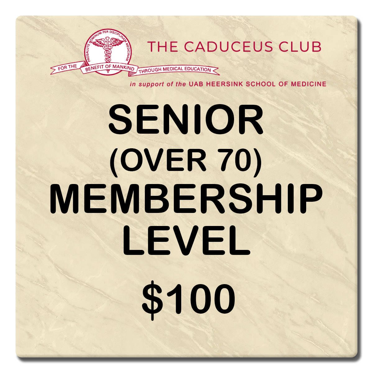 The Caduceus Club - Senior Membership Level button